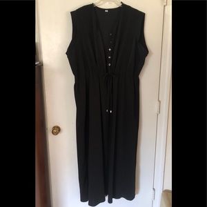 Sleeveless vest, long